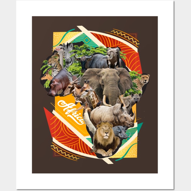 African Wild Animals Wall Art by irfankokabi